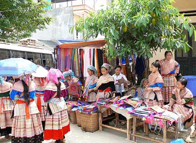 Chợ Bắc Hà - Le marché de Bac Ha